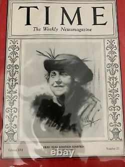 Time Magazine Elsa Einstein December 22, 1930