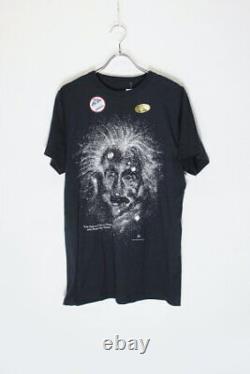 Used Glows In The Dark Einstein T-Shirt Black Size M New Old Stock Nos