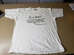 VTG 90s Albert Einstein T Shirt Single Stitch Jerzees E=MC 2 SIZE XL USA MADE