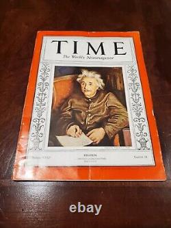 VTG Time Magazine April 4 1938 Vol 31 No. 14 Physicist Albert Einstein