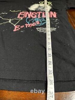 VTG black harlequin short sleeve graphic t shirt Albert Einstein SZ XL