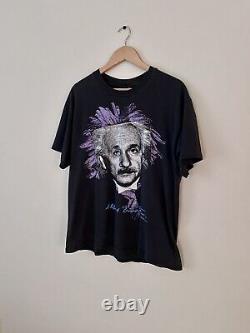 Vintage 1990s Albert Einstein Pop Art T-Shirt Mens Large