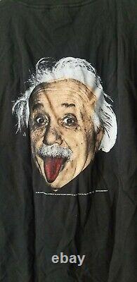 Vintage 1993 Albert Einstein T-Shirt Black Men's XL
