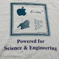 Vintage 1997 Apple Macintosh Einstein E=MC2 MacSciTech Shirt Size 2XL