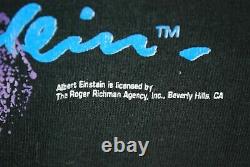 Vintage 90s Albert Einstein Pop Art T Shirt Andazia Science Physics Nerd Mens M