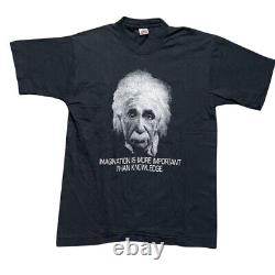 Vintage 90s Albert Einstein Quote Art Shirt. Size Large