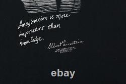 Vintage Albert Einstein E=MC2 T-Shirt Single Stitch Made in USA Black L