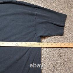 Vintage Albert Einstein Shirt Mens XL Black All Over Print Single Stitch
