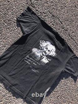 Vintage Albert Einstein T-Shirt Large Print Single Stitch Science Streetwear