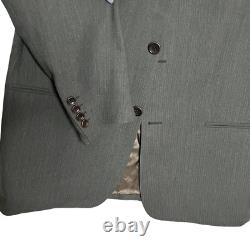 Vintage Hugo Boss Einstein Gray Three Button Wool Suit 38 Short