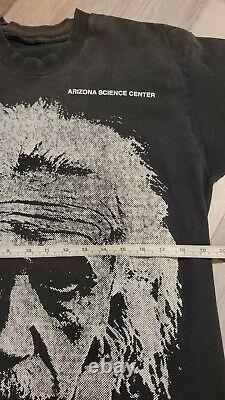 Vintage Vtg Albert Einstein Big Face T Shirt Edwards Teez Large Single Stitch
