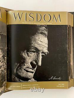 Vintage WISDOM Magazine of Knowledge 1956 Bound Volume Albert Einstein Jesus