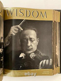 Vintage WISDOM Magazine of Knowledge 1956 Bound Volume Albert Einstein Jesus