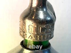 Vtg. A. EINSTEIN engraved green spritzer bottle lab bottle Award