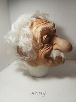 Vtg Cesar 81 Albert Einstein Mask Rubber Latex Halloween Rare with Hair