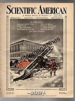 1921 Scientific American Février 19 Chicago Neige Ce Que Einstein A Découvert