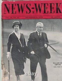 1934 Newsweek Décembre 15 Lsu Pend Effigie Plus Intelligent Que Einstein Jean Harlow