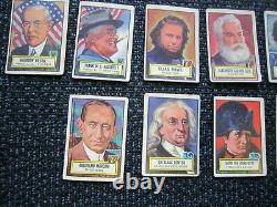 1952 Topps Look N Voir Les Cartes Personnes Célèbres Fdr, Einstein, Lincoln, Bonaparte