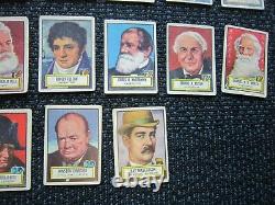 1952 Topps Look N Voir Les Cartes Personnes Célèbres Fdr, Einstein, Lincoln, Bonaparte