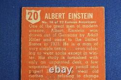 1952 Topps Look'n See #20 Albert Einstein en bon état VG/Ex