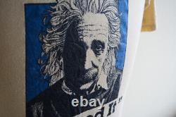 80s Einstein Greats T-shirt Écran Étoiles Papier Étiquette M Albert Einstein V