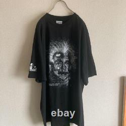 90s Einstein Personnage Imprimer T-shirt Noir No. Mv630