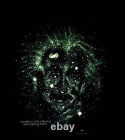 90s Einstein Personnage Imprimer T-shirt Noir No. Mv630