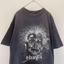 90s T-shirt D'impression Phosphoréscente Einstein