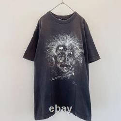 90s T-shirt D'impression Phosphoréscente Einstein