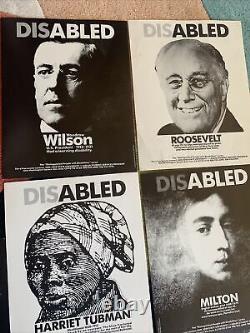 Affiche Des Personnes Handicapées Distinguées Personnes Handicapées Série Vtg 1987 Einstein