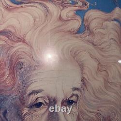 Affiche en nuage sur le travail sur papier de l'Albert Einstein Judaïsme 1986 22 haut 16.25 large