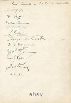 Albert Einstein Document Signé Vers 1922 Avec Les Cosignateurs