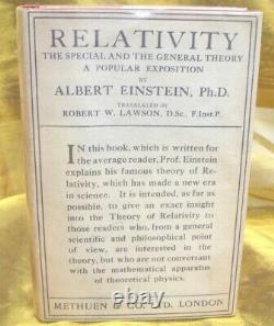 Albert Einstein Relativité The Special & General Theory 1924 Avec D/j
