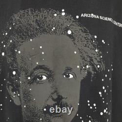 Albert Einstein T Shirt Vintage 90s Mega Imprimer Arizona Science Center L Noir