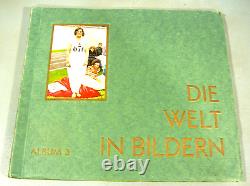 Album vintage de 1930 Vol 3 Allemand Die Welt Bildern Album de timbres de cigarettes, Einstein