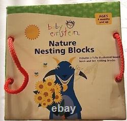 Blocs naturels de nidification Baby Einstein de la compagnie Disney, âge de 9 mois et plus, à UTILISER.