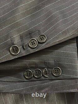 Boss By Hugo Boss Einstein Sigma Pinstripe 100% Laine Veste Pantalon Taille 46