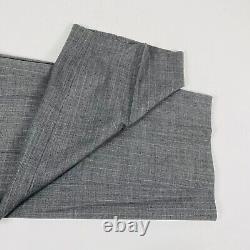 Costume Hugo Boss pour hommes 44L Einstein Sigma 36 x 28 Gris à rayures plissées à trois boutons