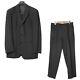 Costume Hugo Boss Pour Hommes Einstein Sigma En Laine Vierge Crepe 100% Noir Avec Veste Et Pantalon