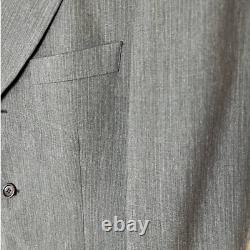 Costume en laine gris à trois boutons Vintage Hugo Boss Einstein en taille 38 courte