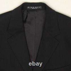 Costume pour homme NWT Hugo Boss Einstein Sigma 38S 32W en laine noire unie aux États-Unis