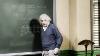 Couleur Albert Einstein Dans Son Bureau À L'université De Princeton