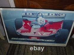 Einstein Formule Racer par Charie Reid Galerie Carmel E = MC 2 affiche Heuer #12