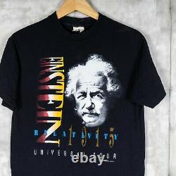 Einstein The Theory Of Relativity Vintage Andazia Rap Tee T-shirt Black Size M