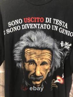 Exposé à Fukuoka 90 T-shirt vintage Einstein à manches courtes taille XL noir Fk