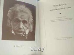 Feuille autobiographique du centenaire de l'édition Schilpp de 1979 sur Albert Einstein Agenda