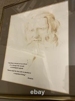 Frederick G. Jerry Sain Lot 4 Arts Médiatiques Mixtes Socrates Einstein Ruskin MILL