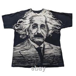 Fruit Of The Loom Albert Einstein Vintage 90s T-shirt à Imprimé Integral Taille XXL