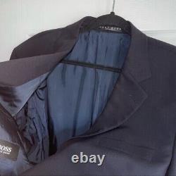 Hugo Boss Black'einstein Sigma' Basic Blazer Veste De Costume Bleu Marine Laine 44 L