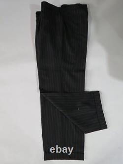 Hugo Boss Black label - Costume rayé à la craie noir charbon Einstein/Sigma 42 R